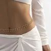 Taillenkettengürtel sexy Quasten Taill -Kette Gürtel Zirkon Strass Bauch Körperkette Modetrend Schmuck für Frauen Festival Rave Party Accessoires