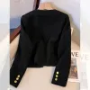 Veste noire veste femme à manches longues vestes à ajustement 2024 manteau pour femmes