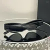 Óculos de sol 2024 Elo de gato pequeno e sexy para mulheres designer de marca Retro Oculos