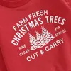 Clothing Sets Baby Boy Christmas Fall Outfit Long Sleeve Tree Sweatshirt Solid Color Pants 2Pcs Clothes Set 2024