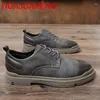 Casual Shoes Formal Men's Oxford Leather Fashion Breathable Men Waterproof Flat Work Size 38-44