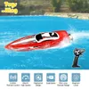 RC Boat Remote Control Radio 2.4G Double Motor High-Speed ​​Speedboat Childrens Race Boat Water Competitive Outdoor Kids Toys Boy 240417