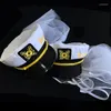 Beralar Yetişkin Cosplay Yat Tekne Gemisi Kaptan Kostüm Şapka Donanma Deniz Dropship
