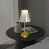 Lampade da tavolo lampada da scrivania acrilica Controllo touch ricaricabile per gli accessori per la casa (B)