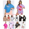 Mädchen weiße Hemden Sets Frauen T -Shirt Designer T -Shirt Sommertops Loses Solid Color Sweatshirt T -Shirt Luxus Casual Clothet Tide Sprühte Tops Frauen Fox Tracksanzug Anzug