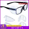 Eyewars 1/2 / 3pcs Eyeglass Accessory Secure Fit Empièce élégant Cadre Protecteur de protection Cadre de protection latérale populaire à la mode