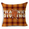 Kussen wzh thanksgiving day cases hallo herfst katoen linnen bank auto pompoen cover home decor 45 2024 aankomst