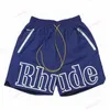 RHUDE Shorts pour hommes Designer Men Short Men de plage Basketball Men Limite