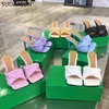 Suojialun Summer Women Slipper Fashion Brand Weave Slides Ladies Elegant Thin High Heel Sandal Dress Pumpar Shoes Big Size41 240425