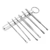 6PCS Uch Ear Wax Remover Zestaw do czyszczenia ucha Pick Uch EARPIck Ucha Ucha Opieka łyżka Ucha Clean narzędzie dla dorosłych Zestaw ucha