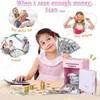 ATM Bank Toys for Kids Mini Automatic Coins Coins Cash Saving Money Box avec code Key Lock Coin Children Gifts 240422