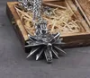 Stainless Steel TheWitcher jewelry Wizard 3 Wild Hunt Game pendant necklace Geralt wolf head necklace with wooden box 2208056125178863486