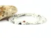 10pcslot completamente llegada 4 mm Beads de piedra de mármol blanco aullido de 4 mm con brazalete con cuentas de bolsas CZ negras micro pavimentadas para GI4866739