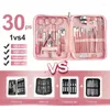 Kits de arte pregos 30pcs Manicure Tool Set Cutticle Nippers and Cutter Kit Professional Pedicure Tools Helfing Aço inoxidável