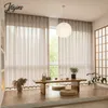 Hall Janpanese Tulle Voile Vorhänge für Wohnzimmer Mädchen Schlafzimmer Balkon Halbvorhang Küche Ridaux Custom Cortinas 240422