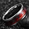 Anéis de banda Punk Spider Rap Play Play Stainless Steel Mens e Rings femininos Red Hip Hop Animal Criativo Halloween Presente Q240427