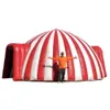 10m Çapı Oxford Kırmızı Beyaz Sirk Giriş Şişirilebilir Igloo Çadır Yüksek Kaliteli Pop Up Dış Mekan Etkinliği İçin Tam Dome Partisi Giriş Barınağı