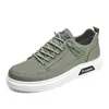 Het försäljning plus storlek casual skor vit svart mörk brun grön grå herr affärsskor andas sport sneakers size39-44 gai