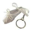 Kelechains Ballet Shoe Keychain Decoration Charm Backpack Pendant Pending Alloy Material For Girls Teens Dropship