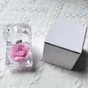 Fiori decorativi 1pcs Immortal Preserved Rose Flower Real Fresh Decorations Crystal Box Wedding San Valentino Regali creativi