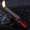 Gadgets cool bougies plus légères créatives mini armes à feu doubles flammes rechargeables Butane sans gèreurs de gaz cadeaux pour hommes dropshipping fournisseurs