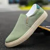 Scarpe casual primaverili autunno maschi tela espadrilles scivolano su mocassini traspiranti appartamenti zapatos hombre