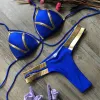 Set Red Swimwear Push Up Swimsuit Women Halter Biquini Gededed Bathing Suit Gold Stamping Braziliaanse Bikini Set Thong 2021 Sexy Bikini