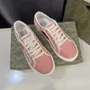 Designer di tela di marca del 1977 Designer Tennis Beige Pink Washing Jacquard Denim Ace Gubba Sole Rama Coppia vintage Sneaker casual