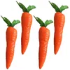 Decorative Flowers 4 Pcs Artificial Carrot Carrots Mini Toys Foam Display Props For Showcase