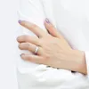 Mode ringen hoogwaardige designerringen S925 Sterling zilver gebogen gladde gewone ring voor damesjuwelen