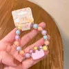 Strand Cartoon Children's Bracelet Female Princess Jelly Color Beaded Cute Girl Baby Student