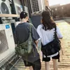 Школьные сумки тактическая техническая техника панк хип -хоп мешок для кросс -сад мужчина женщин многофункциональный съемный водонепроницаемый одно плечо