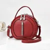 Umhängetaschen 2024 Mode weibliche Handtasche Trendy One Messenger Bag PU Leder Damen Mädchen kleiner Runde