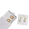 Custom Jewelry Cards 6x6cm 8x8cm pack of 100 Necklace Stud 400gsm Paper Earring Display Holder Card 240418