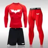 Sportkleding snel droge rashgard sport shirt heren compressiebroek gym hardlopen shirt heren fitness leggings kleding strak pak 240425