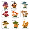 Tuindecoraties Mini Mushroom Miniatuurhars Figurines Simulatie Mushalen Crafts Micro Landschap Ornamenten Home