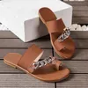 Slippers Sandalen Dames Luxe Flats Casual Summer Shoes 2024 Modejurk Flop Flops Beach Boheemse Femme Home Glaasjes