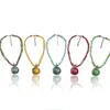 Pendant Necklaces Vacation Jewelry Party All-match Acrylic Bead Necklace Waterdrop Peacock Gem Women