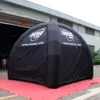 Tenda a cupola di ragno gonfiabile all'aperto all'ingrosso tenda evento nero giocattolo gazobe con 2 pareti trasparenti dimensioni e colore personalizzati