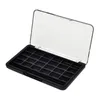 Makeup Brushes Sleek Clear Cosmetic Storage Organizer With Brush Holder Compact Size Black