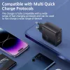 Ładowarki toocki 65W USB ładowarka gan USB typ C Szybki ładunek QC4.0 QC PD3.0 Szybkie ładowarki Korea UE Plug do laptopa Xiaomi 13 PC