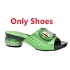 Dress Shoes Italian Matching Shoe And Bag Set Arrival African Wedding Sets Fashion Green Color High Heels Women Pumps