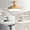 Hidden DC Motor Deckenventilator Leuchten Sie das Schlafzimmer Restaurant Wohnzimmer Haushaltsfan Llights Deckenventilator mit Licht und Kontrolle