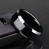 Bandringen Ring Men Titanium Black Drop Delivery Sieraden Otibn