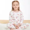 Niños Pajamas Pajamas Otoño Manija larga Ropa para niños Sleepwear pijamas de algodón para niños 2 4 5 6 8 12 14 años 240418