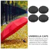 Umbrellas 4 Pcs Umbrella Accessories Shims Tops Covers Folding Tips Pole Cap Repair Caps Iron Small Replacement