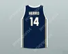 Пользовательский nay name Mens Youth/Kids Tyler Herro 14 Whitnall High School Farcons Navy Blue Basketball Jersey 2 сшита S-6xl