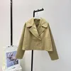 Giacche da donna 2024 Giacca a trench short coat sciolte classiche classiche versatili signore di alta qualità top y2k top y2k