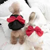 犬のアパレルペットスカートメッシュテクスチャシルキーエッジボウノットサマーキティの服の衣装屋外用カップケーキ