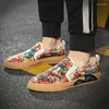 Casual Shoes Fashion Nation Graffiti Art Pattern Cloth Causal Flats Platform For Men Loafers Rock Punk Sports Waliking Sneakers